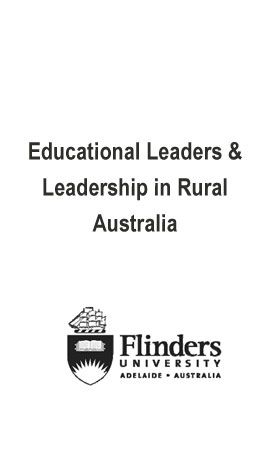 Educational Leaders in Rural Australia