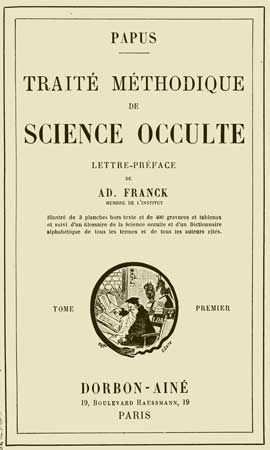 PAPUS - Traite Methodique de Science Occulte-T1