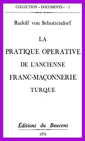 VONSEBOTTENDORF - Pratique Operative F.M. Turque
