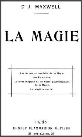 MAXWELL - La Magie
